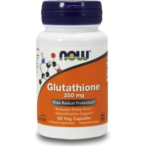 NOW Glutathione, 250 mg, 60 капсули, Now