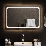 vidaXL LED огледало за баня, 90x60 см (151790)