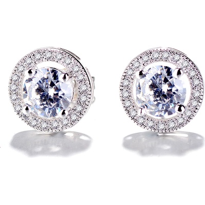 DELIS Сребърни обеци, jw796, елегантен дизайн, с родиево покритие (jw796)