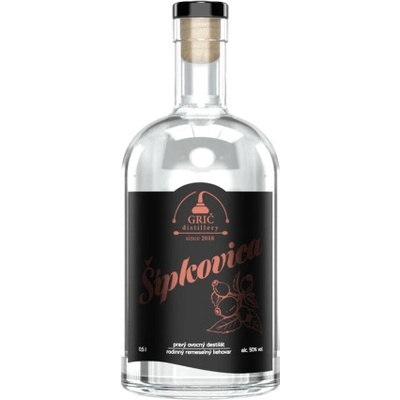 Grič Šípkovica 50% 0,5 l (čistá fľaša)