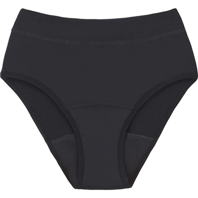 Snuggs Period Underwear Hugger: Extra Heavy Flow Black менструални бикини от плат за силна менструация размер S Black