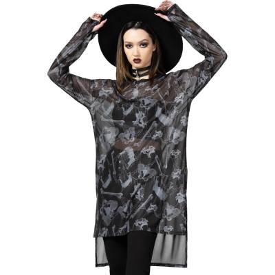 KILLSTAR унисекс тениска дълъг ръкав KILLSTAR -Ossuary- Черен - KSRA008589