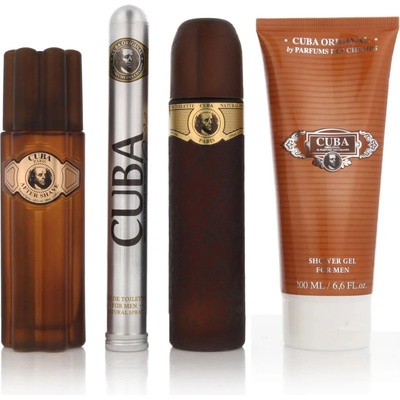 Cuba Gold pre mužov EDT 100 ml + voda po holení 100 ml + sprchový gél 200 ml + EDT 35 ml darčeková sada