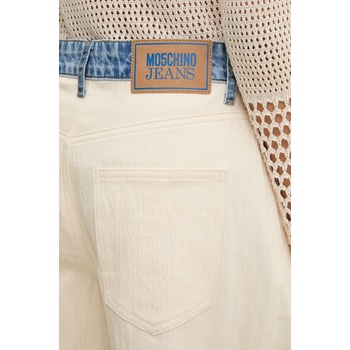 Moschino Jeans Къс панталон Moschino Jeans в бежово с изчистен дизайн с висока талия 0345 3717 (0345.3717)