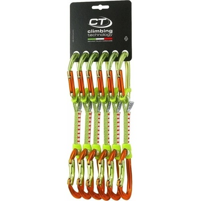 Climbing Technology Nimble Fixbar Set DY Quickdraw Green/Orange Solid Straight/Solid Bent Gate 12.0