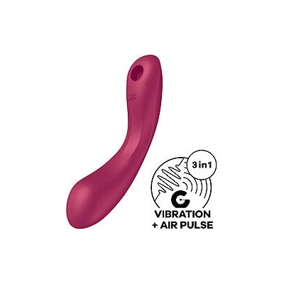 Satisfyer Curvy Trinity 1 Red zasouvací Air Pulse