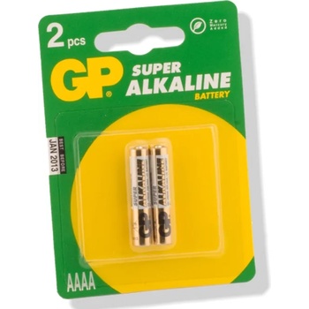 Image 1 of GP Batteries Батерии алкални GP Super АААА, 1.5V, 2 бр (GPBAAAAALR61/LR8D425)