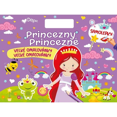 Princezny Princezné Velké omalovánky
