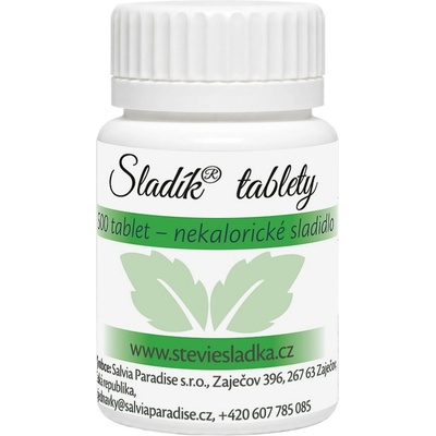 Salvia Paradise Sladík sladidlo stévie sladká tablety 500ks