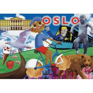 Ravensburger - Puzzle Tourist Oslo - 1 000 piese