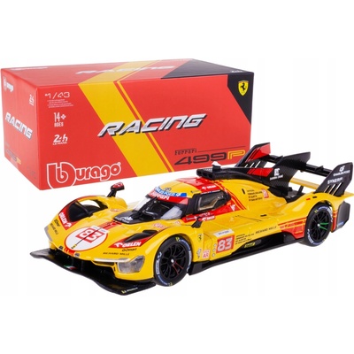 Bburago Ferrari 499P #83 KUBICA LMH FIA 24h Le Mans 2024 18-26313 1:24