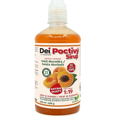 DeiSirup Poctivý Sirup meruňka 485 ml