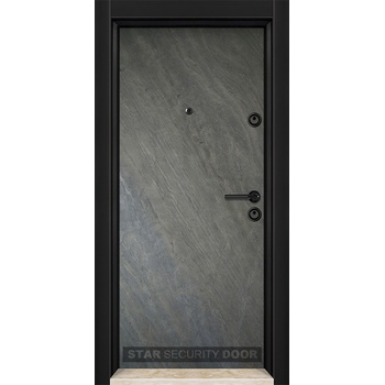 Starsteeldoor Блиндирана врата Outdoor -NT 02 Платиниум черна с термомост (цена без монтаж)