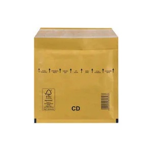 VP Плик с мехурчета CD Кафяв, 202x175 / 180x165 mm, стикер 200 бр