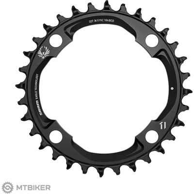 SRAM X-SYNC 2 prevodník, 104 BCD, Eagle Black