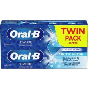 Oral-B Паста за зъби Oral-B 2x75ml 3D White Arctic Fresh