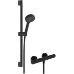 Hansgrohe Activera Select S - Душ комплект с термостат, 2 струи, EcoSmart, черен мат 28876670 (28876670)