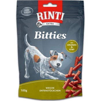 Finnern Rinti Extra Mini Bits - kačica s ananásom & kiwi 100 g