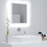 vidaXL LED огледало за баня, бяло, 40x8, 5x37 см, акрил (804908)