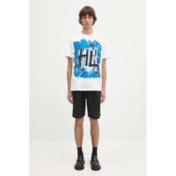 Helmut Lang Памучна тениска Helmut Lang SCRIBBLE. T2. MAL. LT (P02HM509)