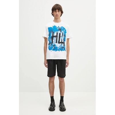 Helmut Lang Памучна тениска Helmut Lang SCRIBBLE. T2. MAL. LT (P02HM509)
