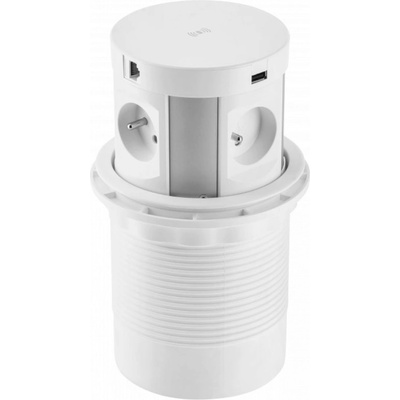 GTV 4 Plug + 2 USB + 2 LAN 1,5 m (AE-BPW4S120P-10)