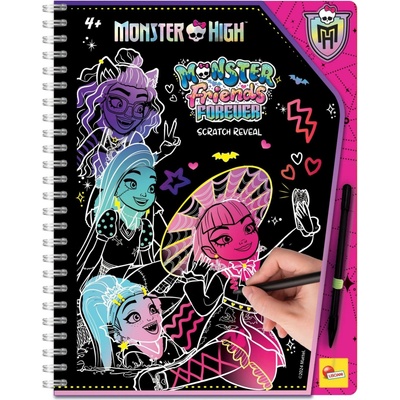 Lisciani Monster High Vyškrabávacie omaľovánky objatí WKW039457