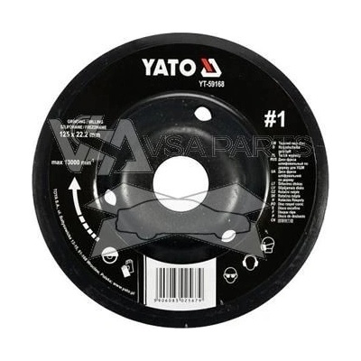 YATO Rašple rotační 125 mm, typ 1 jemná
