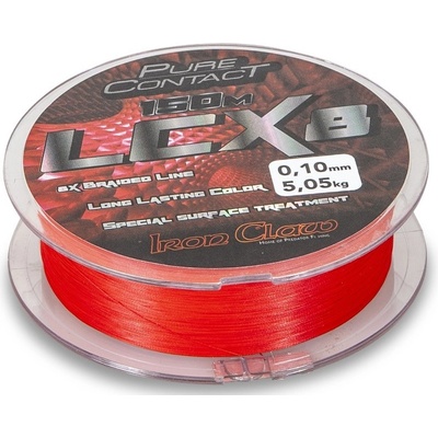 Iron Claw Šnúra LCX8 Červená 150m 0,24mm 15,05kg