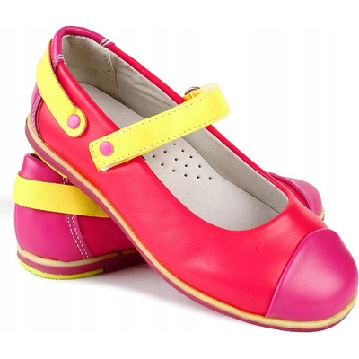 Apawwa balerínky růžové neonová stélka kůže