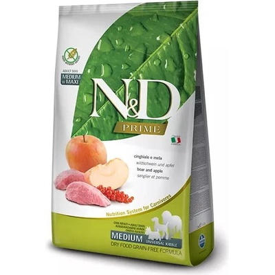 N&D Prime Adult Medium & Maxi Boar & Apple 3 x 12 kg