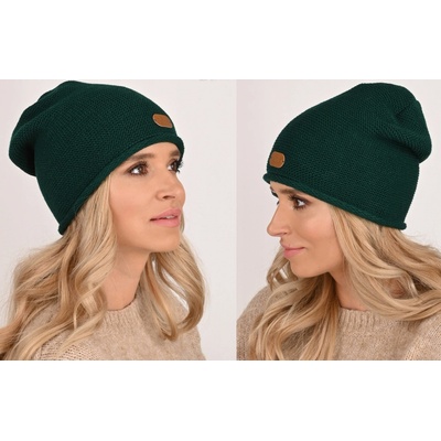 Fashionweek Elegantní dámská teplá čepice beanie ZIZI-J4 Zelená
