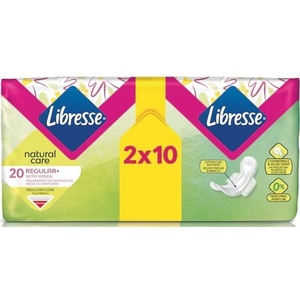 Libresse Превръзки с крилца Libresse - Natural Care, Normal Duo, 20 броя