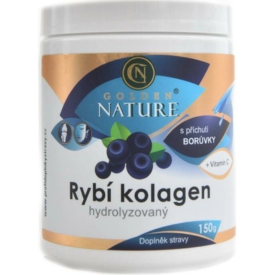 Golden Nature Hydrolyzovaný Rybí kolagen s acerolou borůvka 150 g