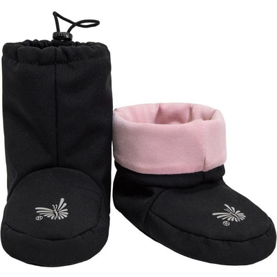 Esito barefoot softshellové capáčky bambus sensitive černá růžová