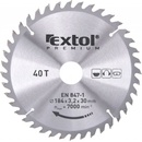 EXTOL PREMIUM Kotouč pilový s SK plátky, O 184x3,0x30mm, 40T (8803221)