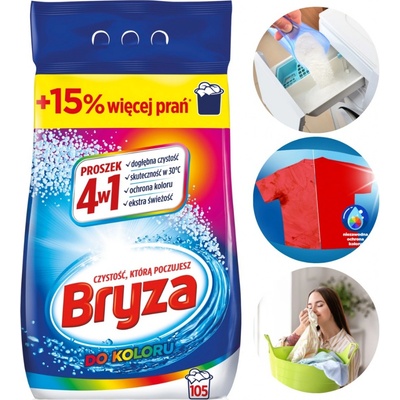 Bryza 4v1 prášek na barevné prádlo 6,825 kg