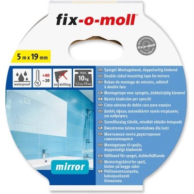 Fix-o-moll ЛЕНТА МОНТАЖНА fix-o-moll ВОДОУСТОЙЧИВА 19ммх5м ПРОЗРАЧЕН (150604)