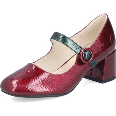 Dámské lodičky Rieker 44752-35 červená – Zboží Dáma