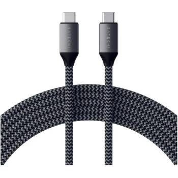 Satechi USB-C to USB-C Charging Cable 100W - USB-C към USB-C кабел за MacBook и устройства с USB-C порт (200 cm) (сив)