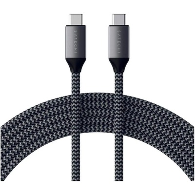 Satechi USB-C to USB-C Charging Cable 100W - USB-C към USB-C кабел за MacBook и устройства с USB-C порт (200 cm) (сив)