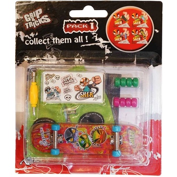Grip & Tricks Играчка за пръсти Skateboard, червен (GT-FSO-M091)