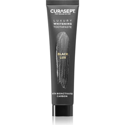 CURASEPT Black Lux черна избелваща паста за зъби с избелващ ефект 75ml