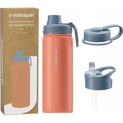 Wessper B3 THERMOSTEEL 500 ml Coral pink