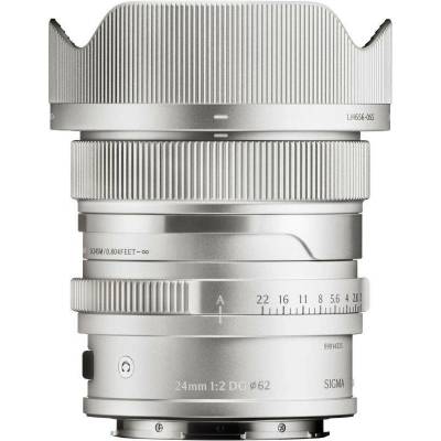 SIGMA 24 mm f/2 DG Contemporary pre L-mount strieborný