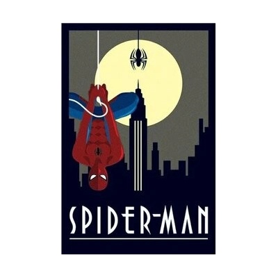 Plagát, Obraz - Marvel Deco - Spider-Man Hanging, 61 × 91.5 cm