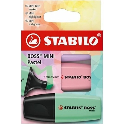 Stabilo 07/03-59 Boss Mini Pastellove súprava 3 pastelové farby 2-5 mm