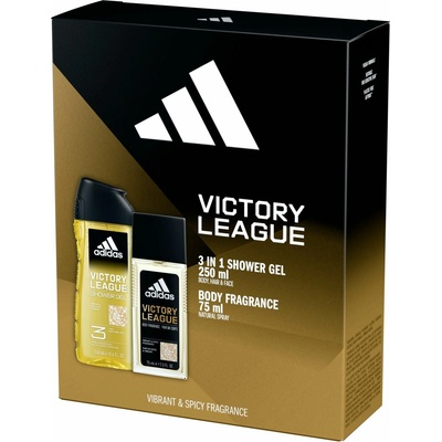 Adidas Victory League - deodorant s rozprašovačem 75 ml + 3v1 sprchový gél 250 ml