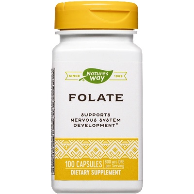 Nature's Way Фолат 100 капсули | Nature’s Way (40451)
