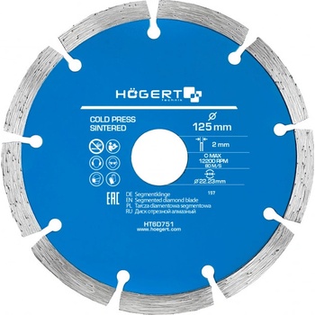 Högert Diamantový kotouč 125 mm HT6D751